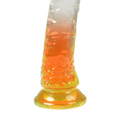 Urway Dildo Dong Realistic Penis Cock Yellow 20cm - Top-Down View