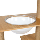 PaWz Cat Tree Scratching Post Scratcher - Top-Down View