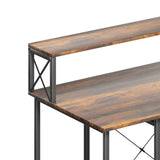 Levede Office Gaming Computer Desk Brown-2006732839713902596