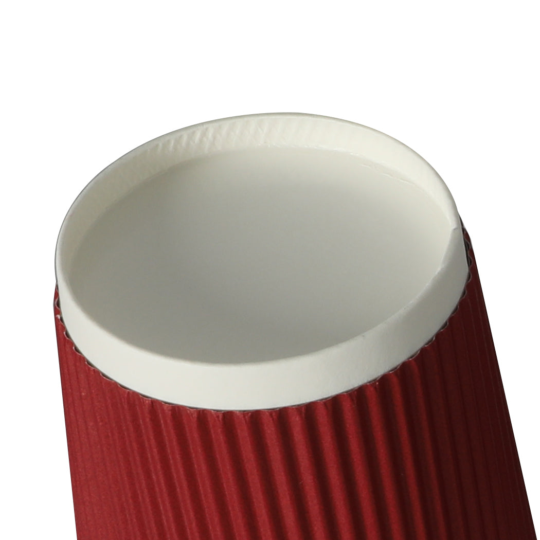50 Pcs 16oz Disposable Takeaway Coffee Red-2018816632499081220