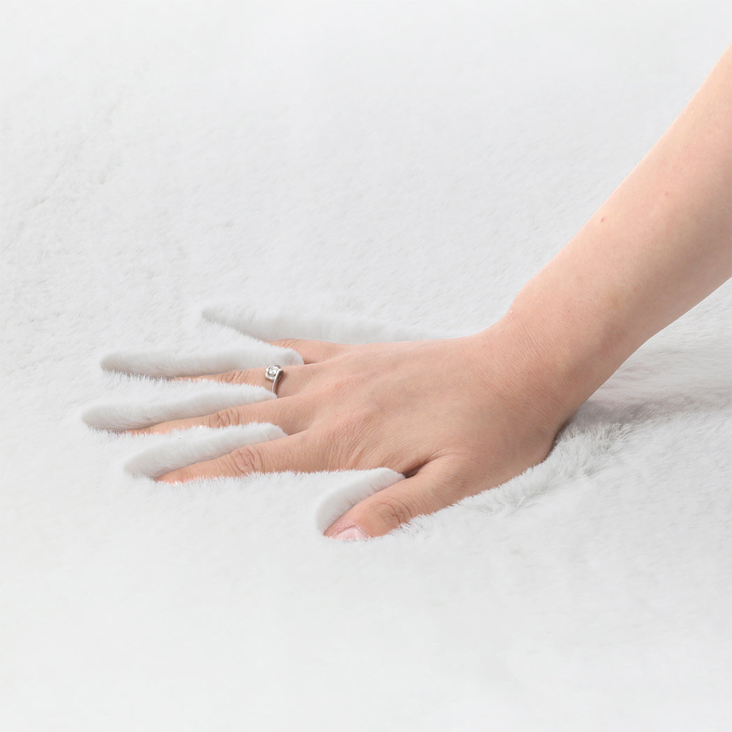 Marlow Floor Shaggy Rugs Area Rug Faux 60X90CM-2006733163056992260