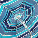 Mountview 2.2M Outdoor Beach Umbrellas Sand Blue - Top-Down View