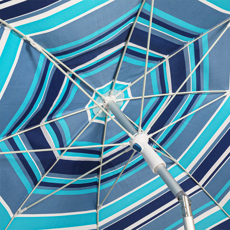 Mountview 2.2M Outdoor Beach Umbrellas Sand Blue-1954802439291015172