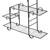 Levede Plant Stand Outdoor Indoor Metal Black-2018816719711244292