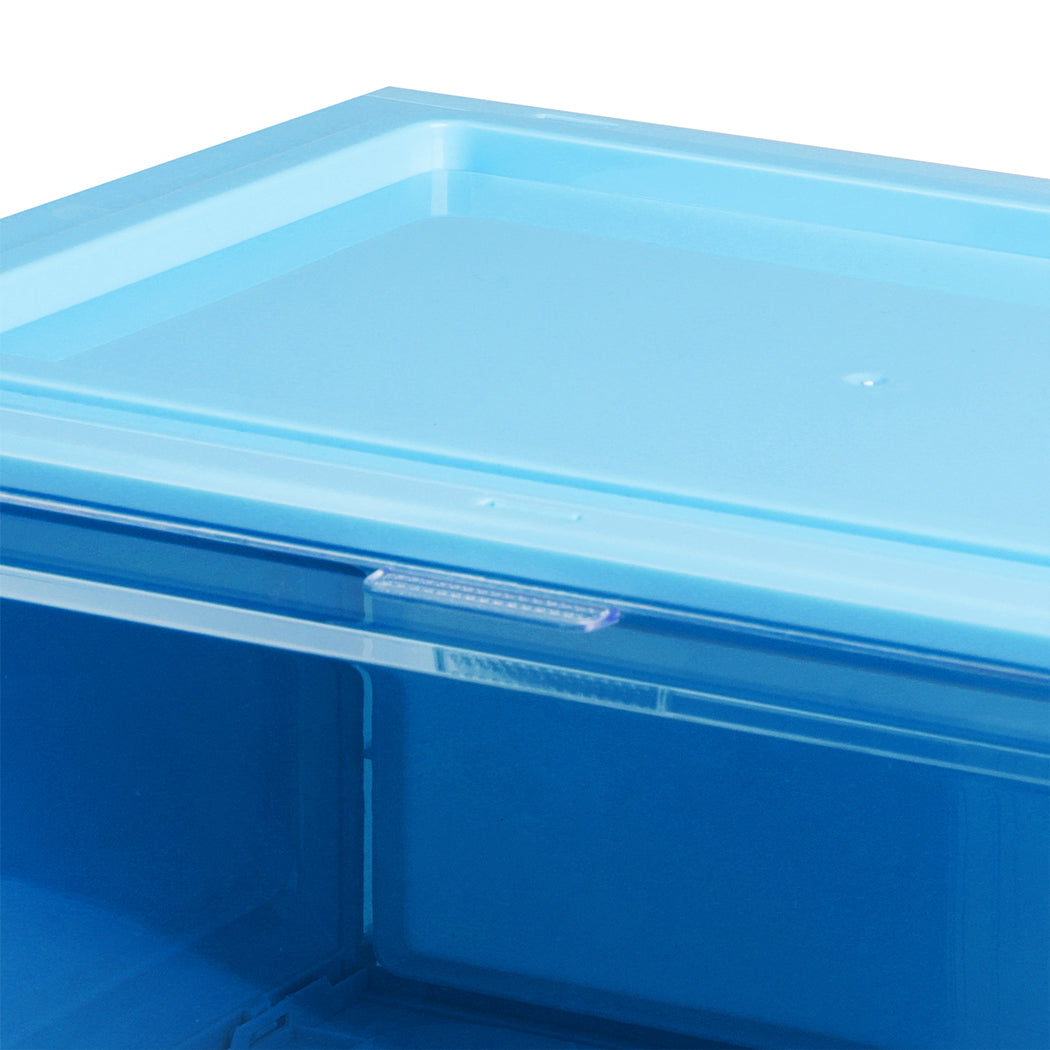 Stacked Sneaker Display Case Shoe Storage Blue-2006733027237040132