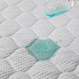 Dreamz Mattress Protector Topper Bamboo Single - Top-Down View