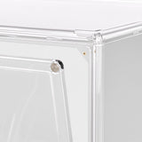 Stacked 6Pc Shoe Box Storage Display Stackable - Top-Down View