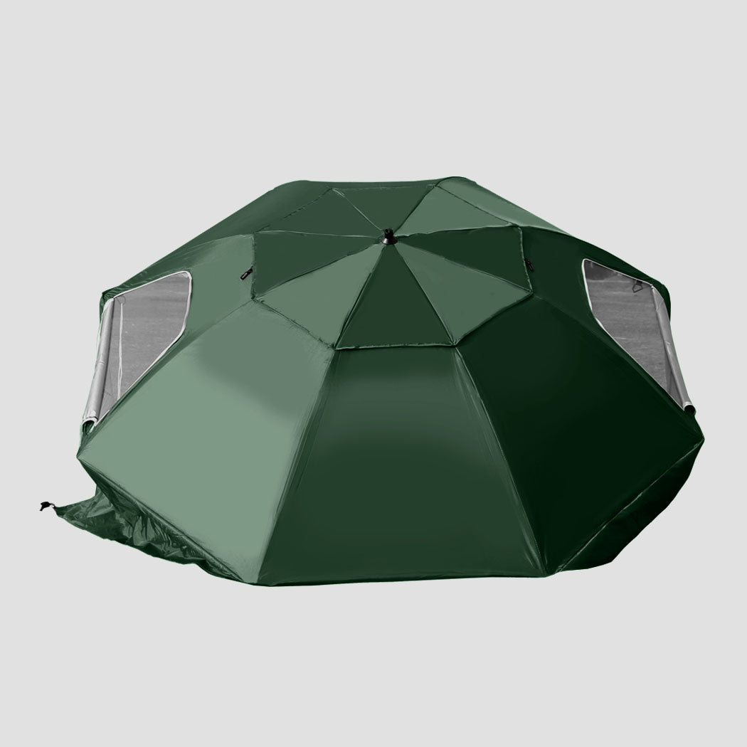 Mountview Beach Umbrella Outdoor Umbrellas Green 2.13M-2018816743358730244