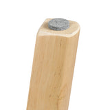 Levede Dining Table Round Rubberwood Base 120cm White 120 CM - Top-Down View