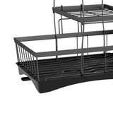 Toque Dish Drying Rack Plate Drainer Cup Holder - Top-Down View