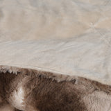Dreamz Luxury Tie-dyed Blanket Brown 152cm x 203cm - Top-Down View