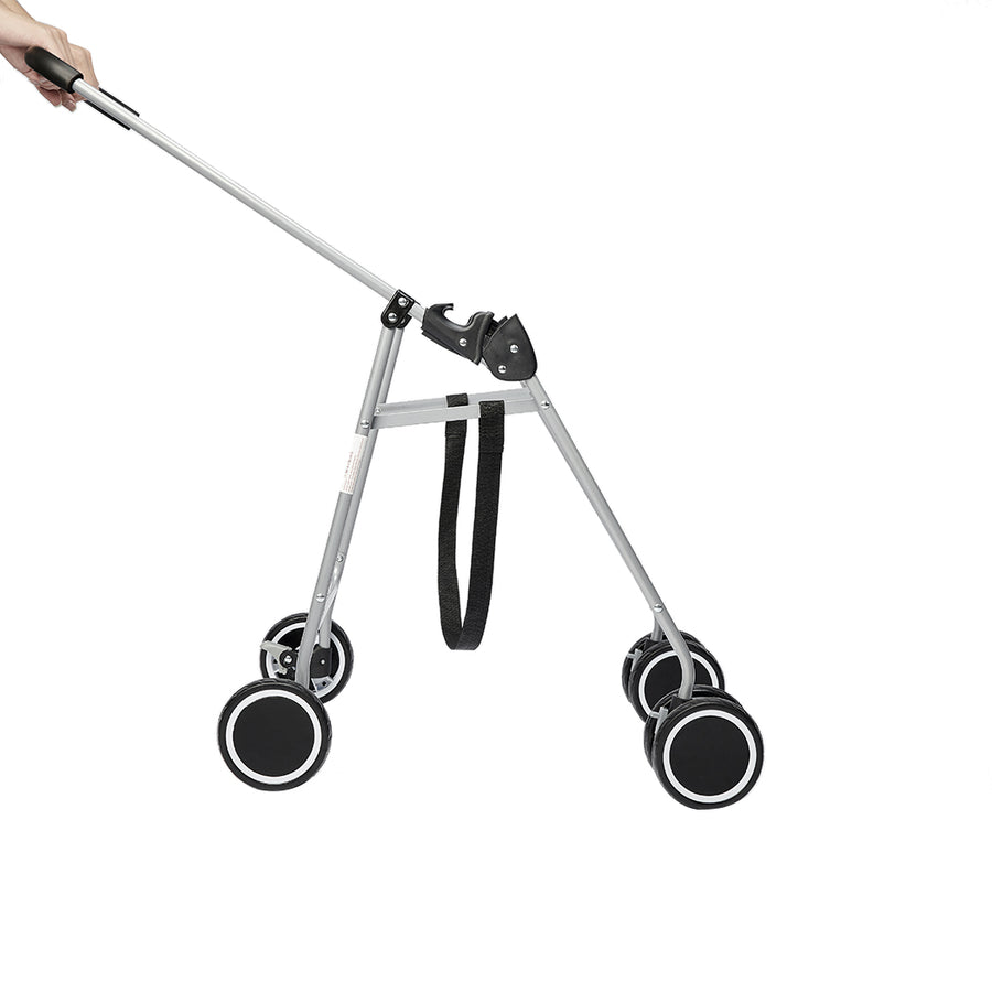 PaWz Pet Stroller Dog Cat Cage Carrier Black-2006733132585373700
