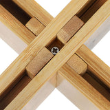 Levede Bamboo Adjustable Plant Stand Indoor Outdoor - Top-Down View