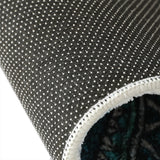 Marlow Door Mat Half Moon Semi-Circle Rug 60x90 - Top-Down View
