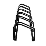 6 Bikes Stand Bicycle Bike Rack Floor - Top-Down View