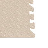 Bopeep EVA Foam Kids Play Mat Floor White - Top-Down View
