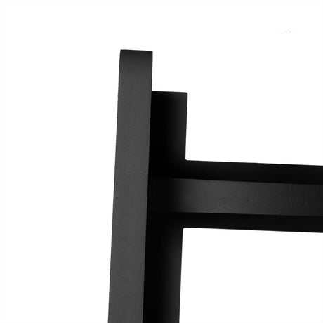 Levede 5 Tier Corner Shelf Wooden Storage Black-2006733234070753284