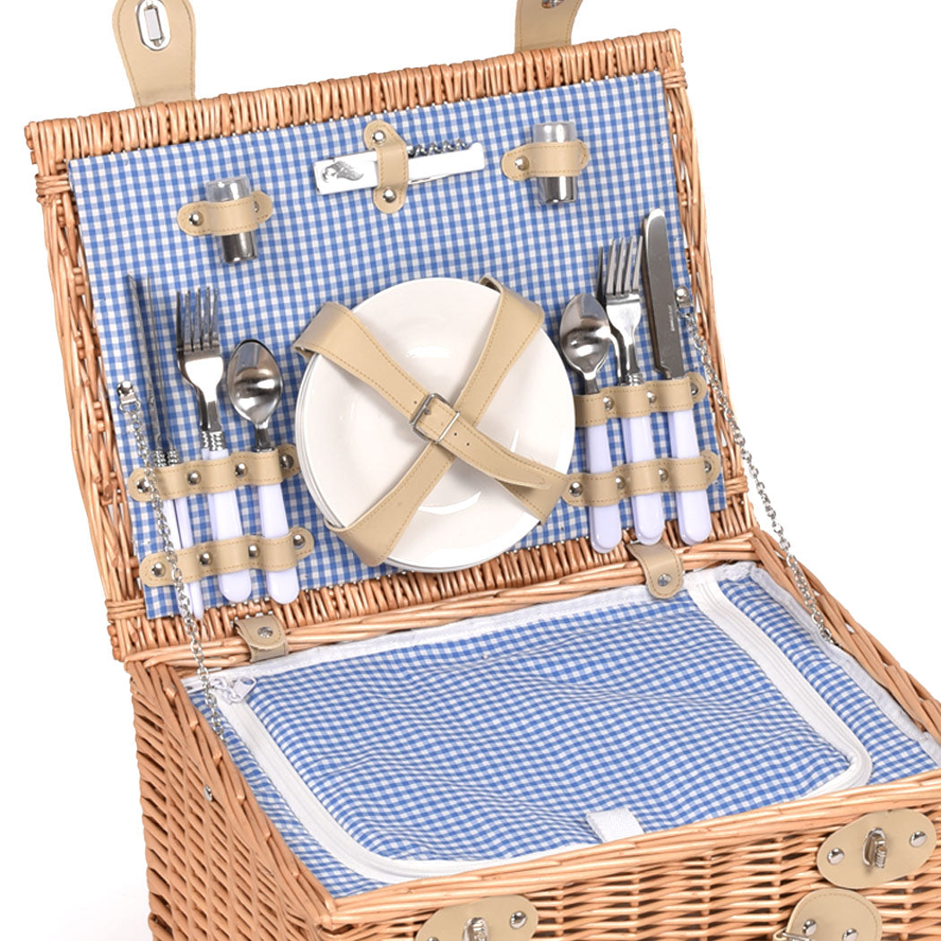 4 Person Picnic Basket Baskets Set Outdoor-2006732947503321092