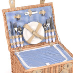 4 Person Picnic Basket Baskets Set Outdoor-2006732947503321092