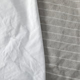 Dreamz King Mattress Protector Pillowcases King Grey - Top-Down View
