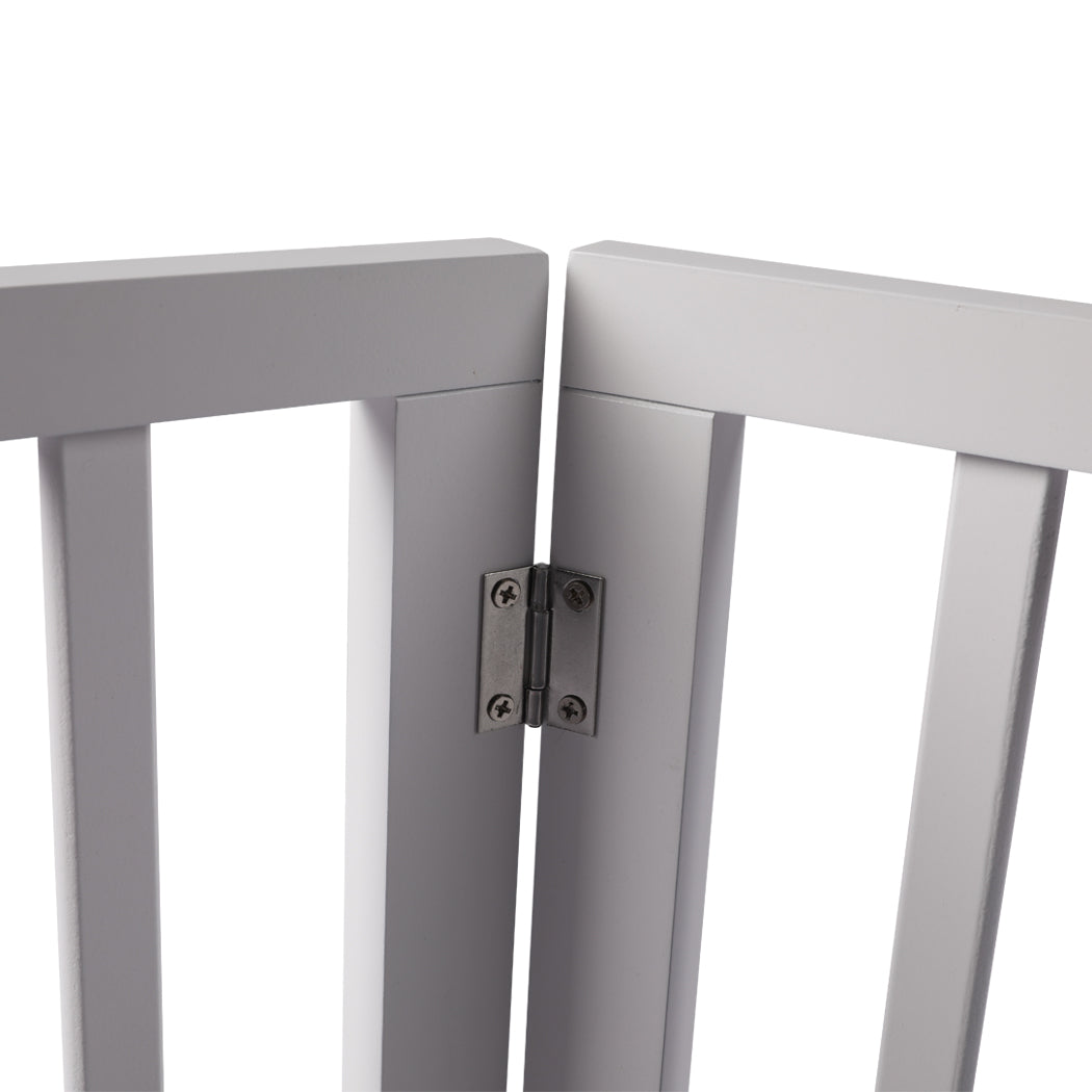 Wooden Pet Gate Dog Fence Retractable White 600x 3MM-2006732964024684548