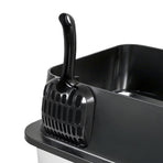 Pawz Stainless Steel Large Enclosed Cat Litter Box-2011971128926539780
