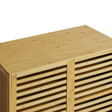 Levede Bamboo Storage Cabinet Freestanding Natural - Top-Down View