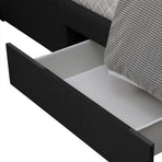 Levede Queen Bed Frame Fabric Tufted Dark Grey-2006733223215894532
