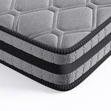Metal Bed Frame Mattress Base Set Wood Queen - Top-Down View