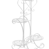Levede Plant Stand Outdoor Indoor Metal White-2006732928452792324