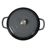 3.5L Enamel Dutch Oven Pan in Black Colour-2018816805572841476