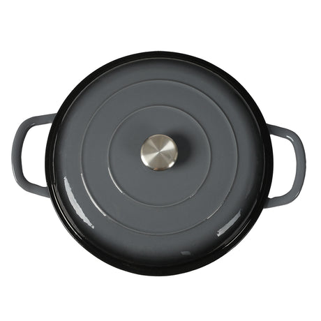3.5L Enamel Dutch Oven Pan in Black Colour-2018816805572841476