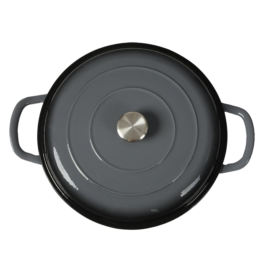 3.5L Enamel Dutch Oven Pan in Black Colour-2018816805572841476