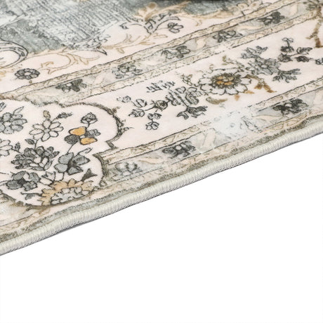 Marlow Floor Rug Short Pile Washable Vintage Carpet Soft Plush Non Slip 200x290-2006732848425472004