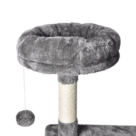 PaWz 130cm Cat Tree Toy Scratching Post Grey-1954802766522224644