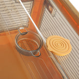 Storage Organiser Large Box Stackable M Orange Medium - Top-Down View