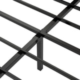 Levede Double Bed Frame Steel Base with Headboard Grey - Top-Down View