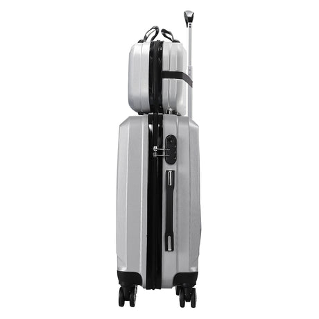 Slimbridge 2pcs 20"Travel Luggage Set Grey-2006733062309810180
