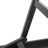 PaWz Adjustable Dog Ramp Height Stair Black - Top-Down View