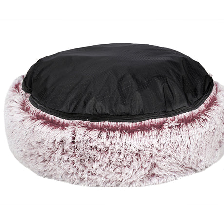 PaWz Pet Bed Cat Dog Donut Nest Calming L Pink Large-1954802517737082884