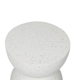 Levede Side Table Terrazzo Coffee Tables Beige - Top-Down View