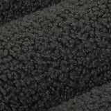 Pawz L Size Orthopedic Dog Bed with Sherpa Plush Removable Cover in Grey - Top-Down View