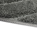Marlow Floor Rug Soft Polyester Carpet Non Slip Plush Shaggy Rugs Geometric - Top-Down View