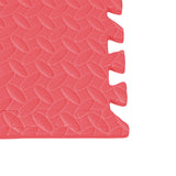 Bopeep EVA Foam Kids Play Mat Floor Red - Top-Down View