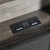 Levede Single Bed Frame with Storage Headboard RGB LED - Top-Down View