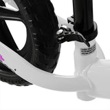 BoPeep Kids Balance Bike Ride On Toys White - Top-Down View