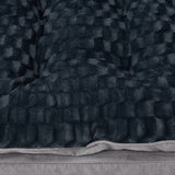 Dog Calming Bed Warm Soft Plush Comfy XL Grey X-Large - Top-Down View
