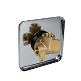 Dutxa Brass Shower Mixer Tap Cold Hot Charcoal-2006733190127030276