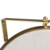 Yezi 360? Swivel Wall Mirrors 140cm x35cm Oval Shape Gold Frame - Top-Down View