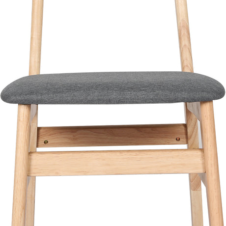 Levede 2xDining Chairs Kitchen Chair Nature Clear 2Pack-2006733265708388356